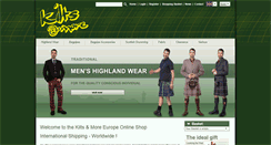 Desktop Screenshot of kiltsandmore.com