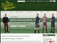 Tablet Screenshot of kiltsandmore.us